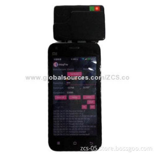 Rechargeable Battery Mobile Credit Card Reader, USB/3.5mm Audio Jack Interface, EMV L1/2-certified